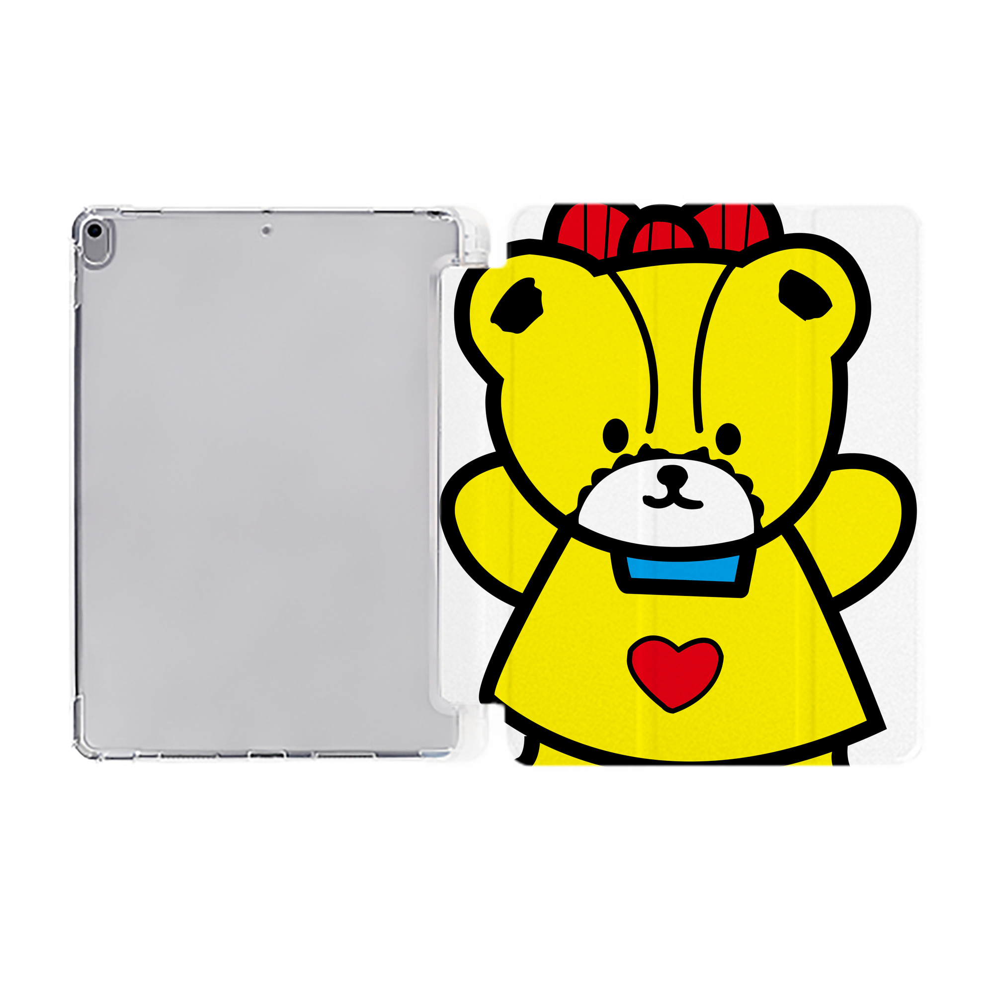（画像用） Hello Kitty ハローキティ IPad ケース ペン収納付き 三つ折りスタンド PUレザー×シリコン 対応機種9.5/10.5/10.9インチ